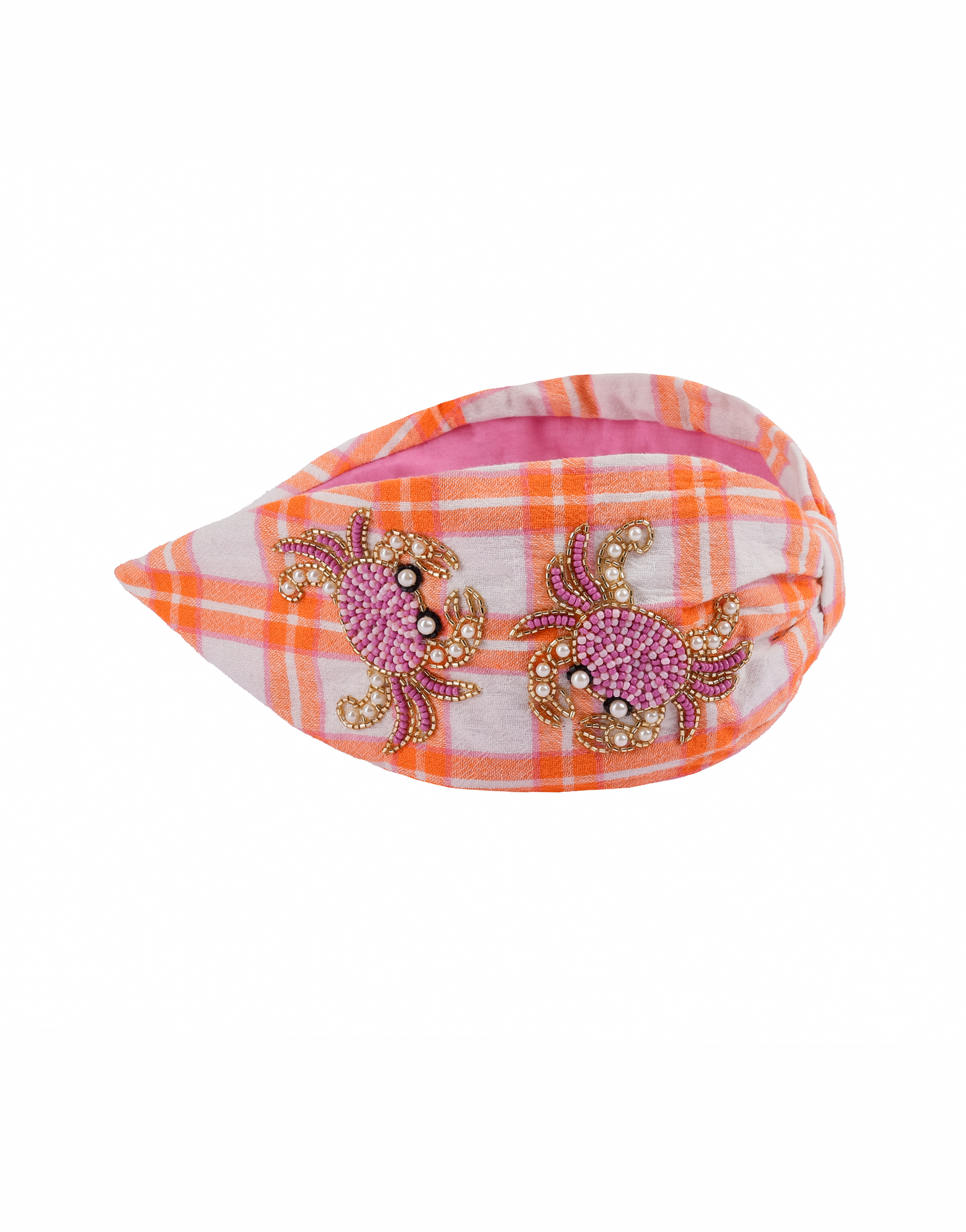 Plaid Crab Headband