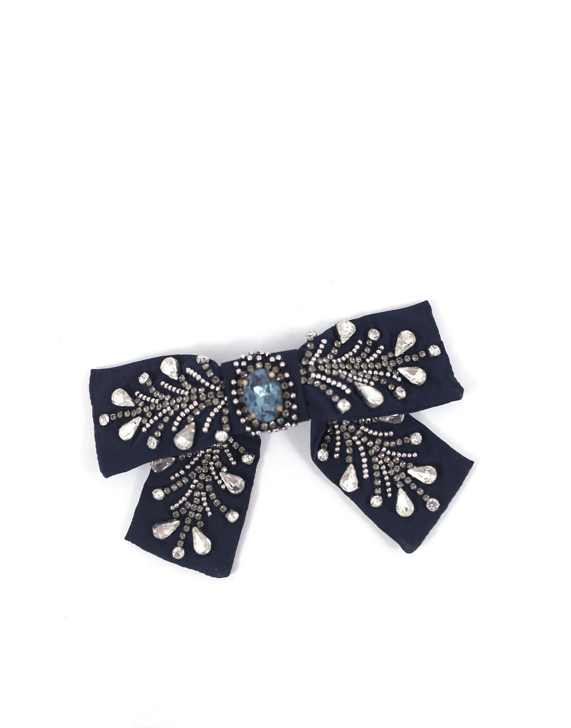 Navy Leaf Bow