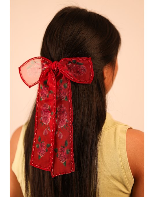 Red Sheer Bow