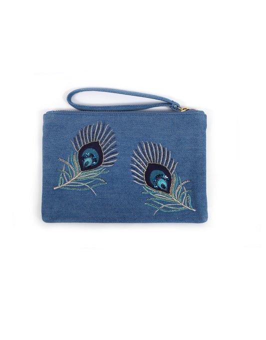 » Peacock Feather Pouch (100% off)