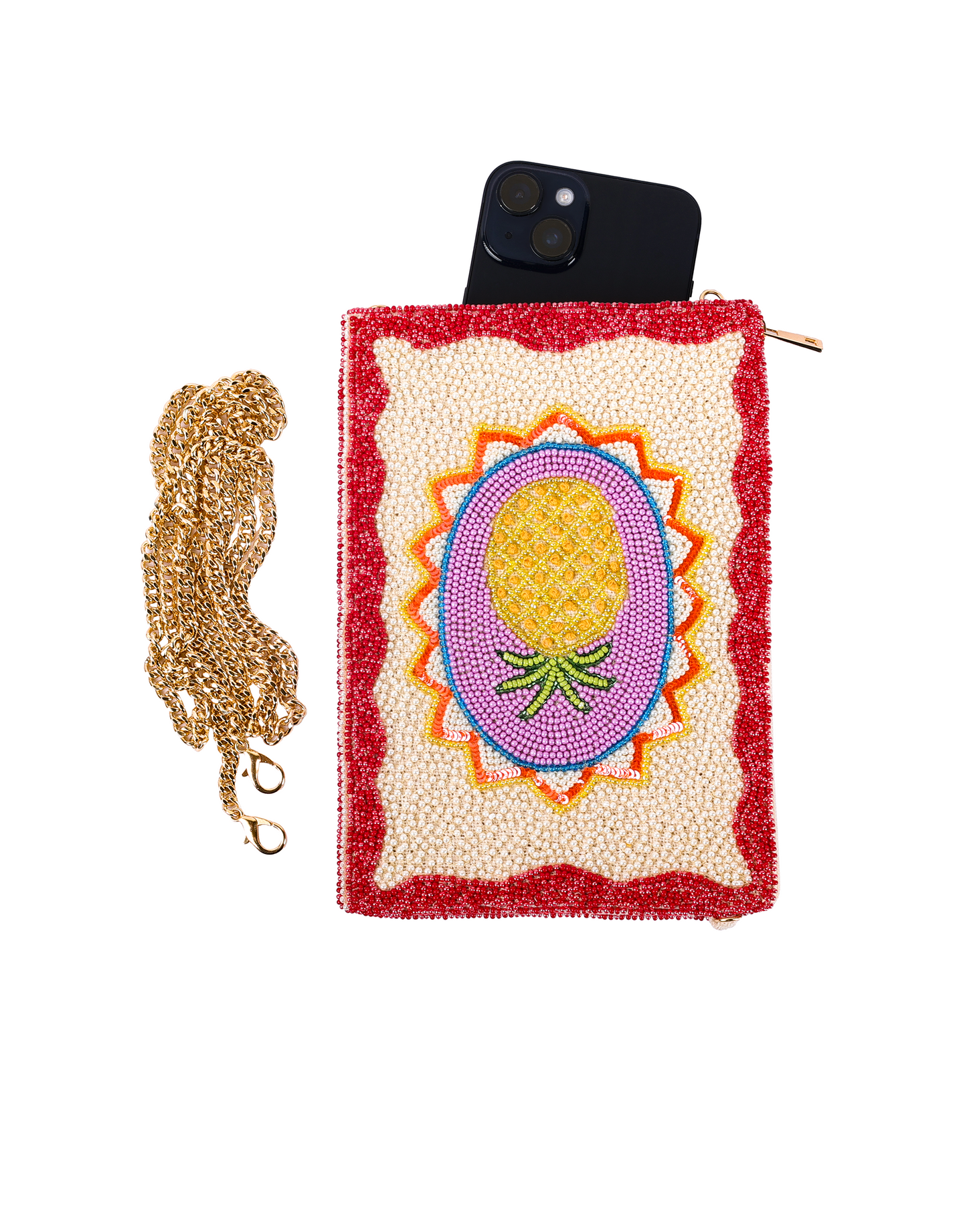 Pineapple Beaded Bag