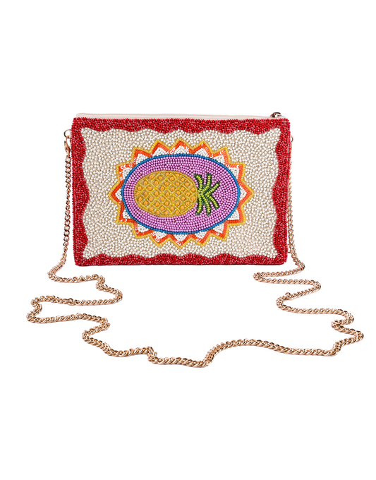 Pineapple Beaded Bag