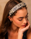 Sapphire Beaded Headband