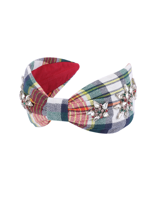 Tartan Jeweled Headband