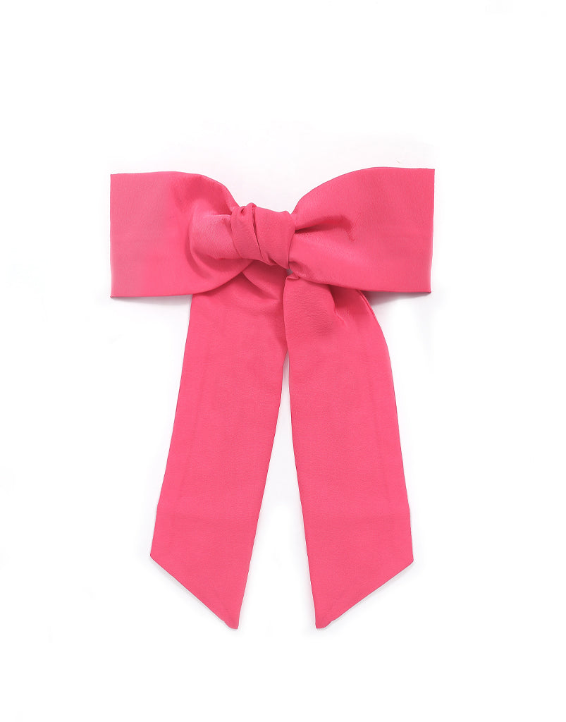 Pink Bow Barrette
