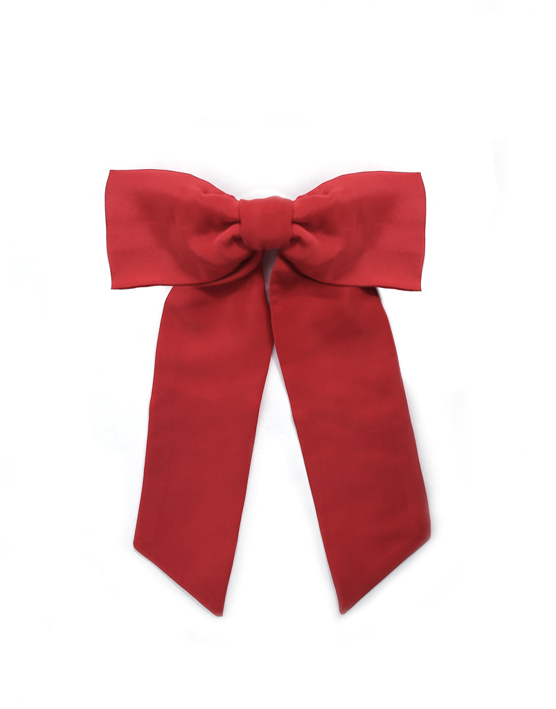 Red Bow Barrette