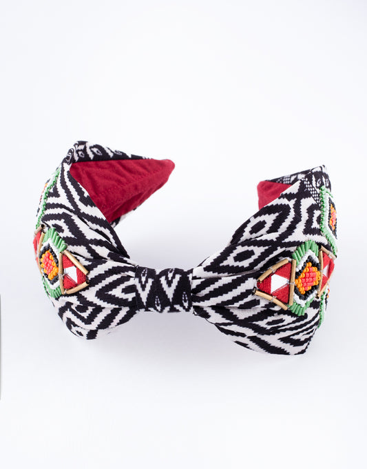 Ikat Beaded Headband