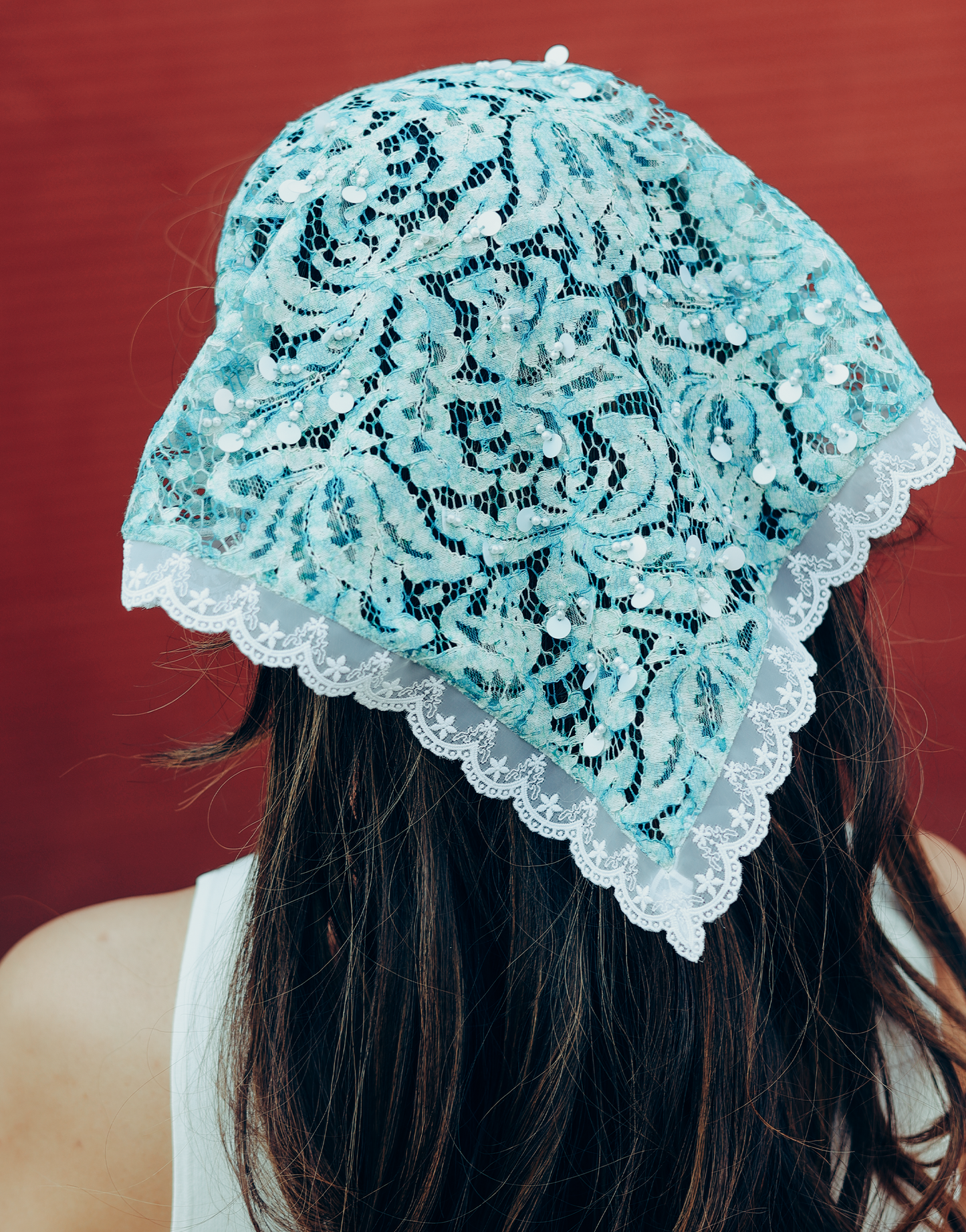 Frosted Sea Headscarf