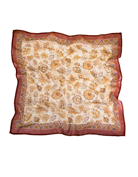 🎁 Ochre Chintz Scarf (100% off)