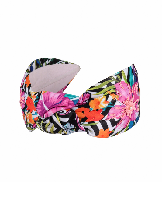 Tropical Geo Knot Headband