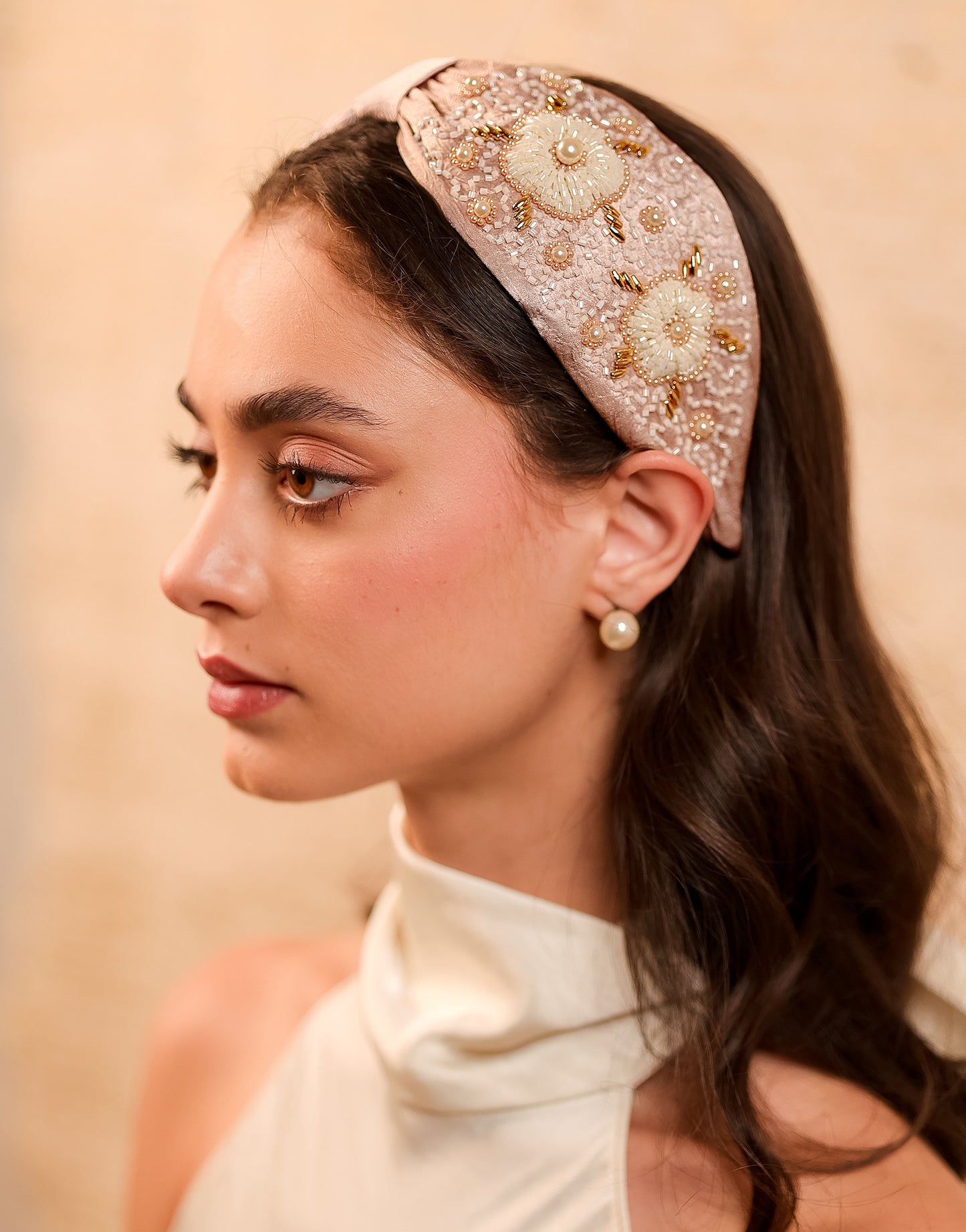 Gilded Petals Headband