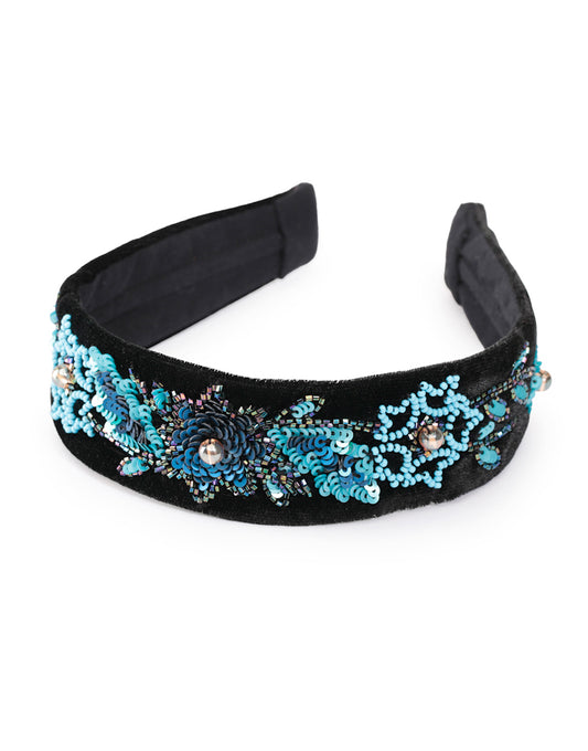 Azure Sequin Headband