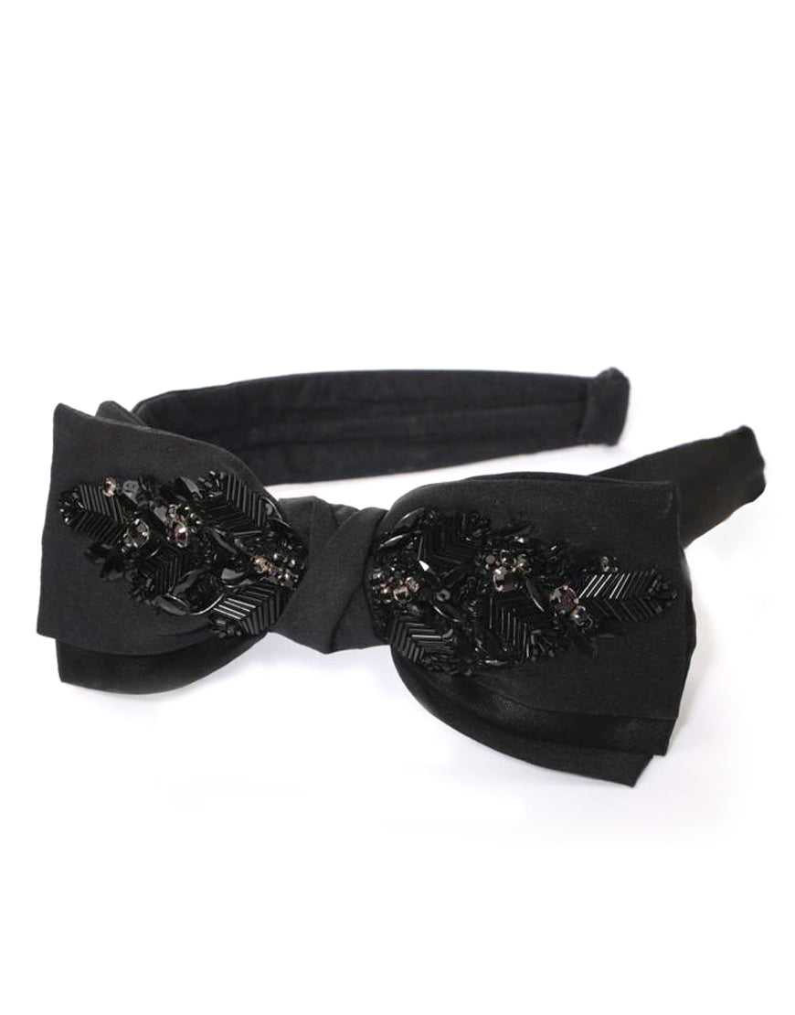 Beaded Bow Headband